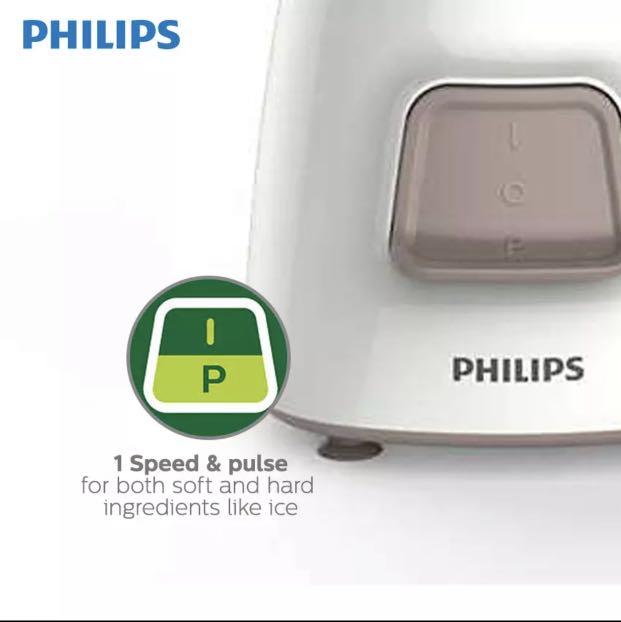 Philips Daily Basic Blender (Category: Juicers, Blenders & Grinders) located in Pasig City. Submitted by marketplacesellinginc (Listing ID 1082795429, Image 3). Description: Healthy Smoothies, sauces & ice crushing everyday With 450W and motor overheating protection Only Philips offers you this reliable and long-lasting blender with excellent performance to make silky smoothies, fine sauces, well ground condiments and ice crushing Specifications 