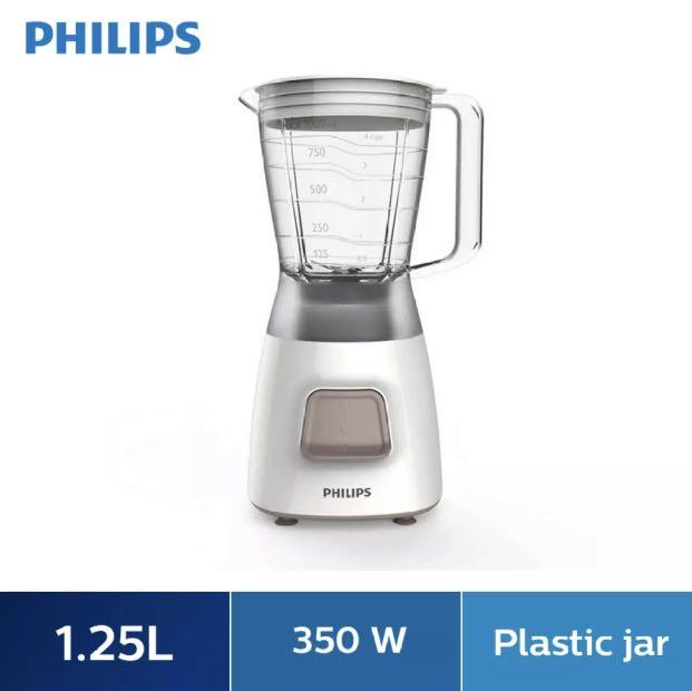 Philips Daily Basic Blender (Category: Juicers, Blenders & Grinders) located in Pasig City. Submitted by marketplacesellinginc (Listing ID 1082795429, Image 1). Description: Healthy Smoothies, sauces & ice crushing everyday With 450W and motor overheating protection Only Philips offers you this reliable and long-lasting blender with excellent performance to make silky smoothies, fine sauces, well ground condiments and ice crushing Specifications 