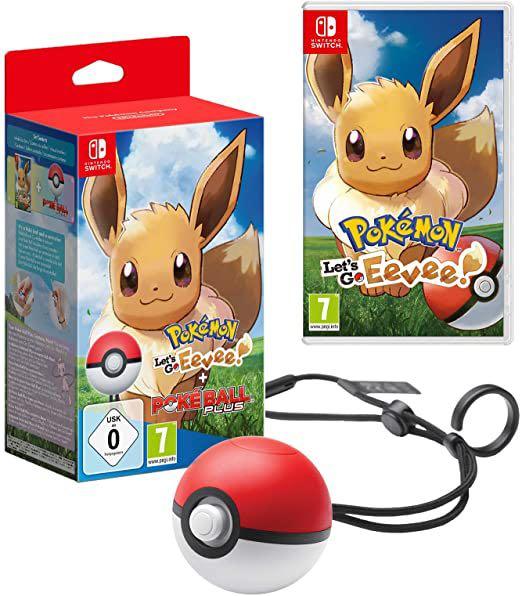 Pokemon let's go eevee sale with pokeball plus