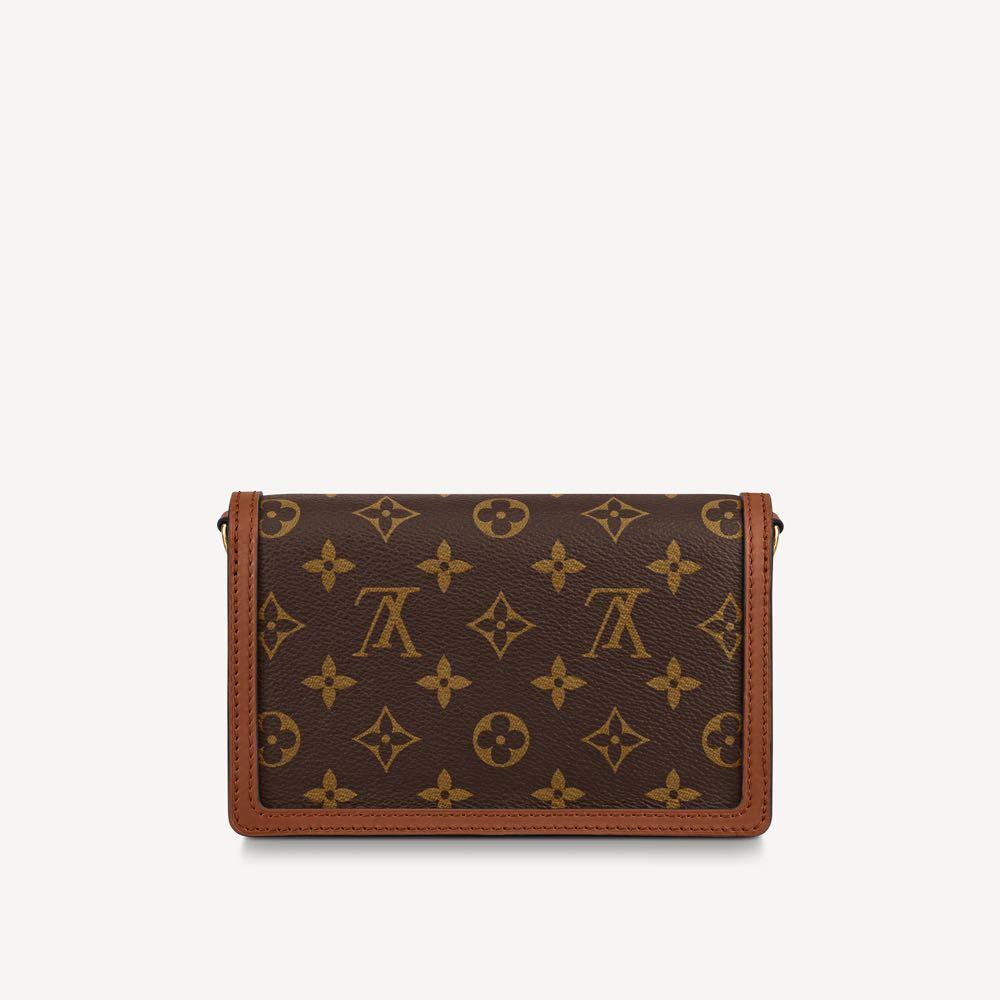 Louis Vuitton Dauphine Chain Wallet Monogram/Monogram Reverse GHW  Detachable Chain Size 18.5×13×5 cm Adjustable lenght 55 cm 2020 IDR 14jt
