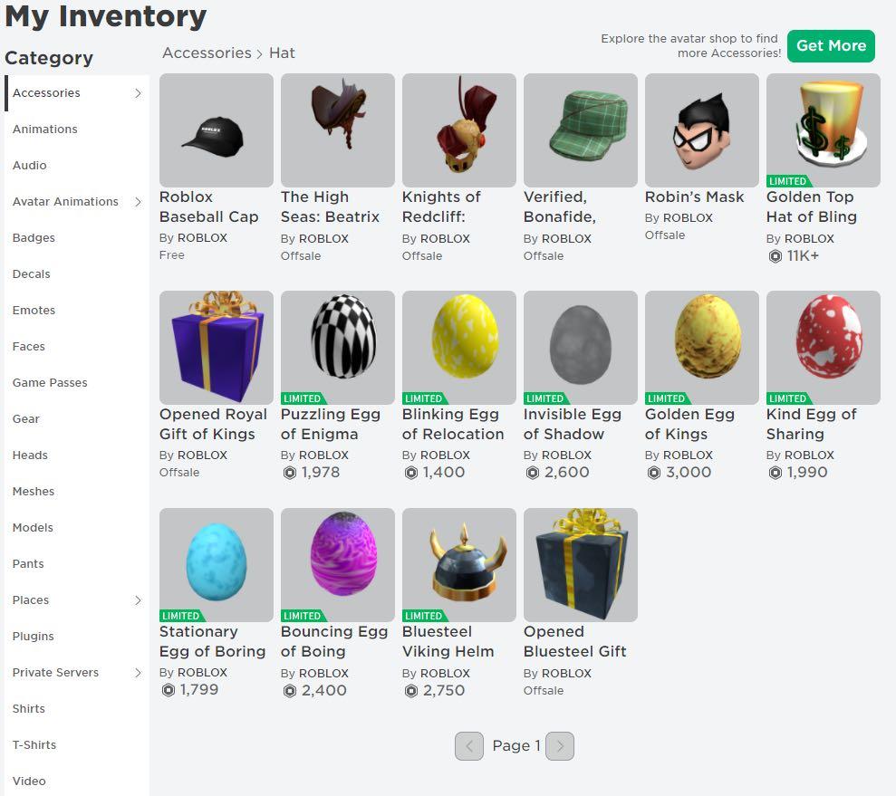 SOLD - BC 2009 ROBLOX Account with Rare / Offsale items - EpicNPC