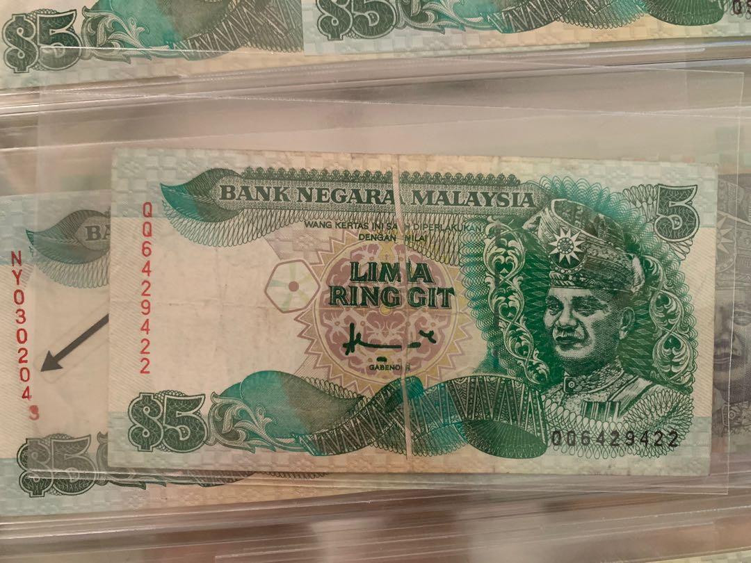 1pc Rare Error 5 Ringgit Ahmad Don 6429422 Printing Error Condition Vf Or Tengok Gambar Antiques Currency On Carousell