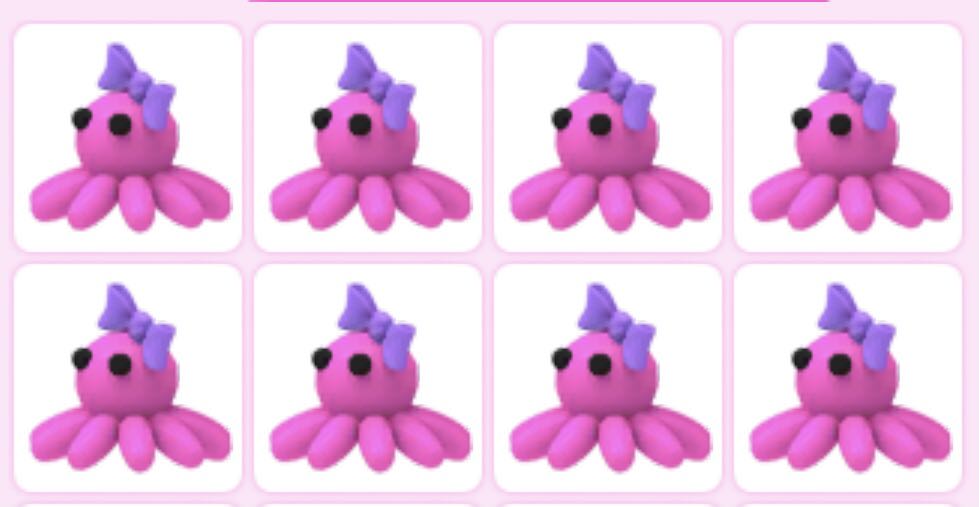 Roblox adopt me octopus plush, 電子遊戲, 遊戲機配件, 遊戲禮物卡及帳戶 Carousell