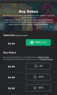 Cheap Robux For Sale Toys Games Video Gaming In Game Products On Carousell - robux robar