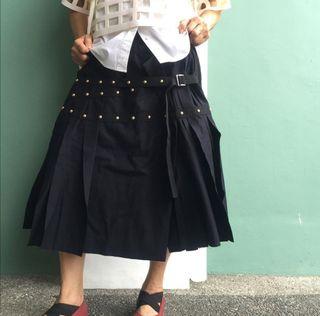 💥💥2022 SALE💥💥 SACAI Deconstructed Studded Wool Skirt