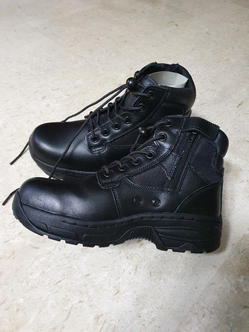 SAF Navy Safety Boots With Zipper