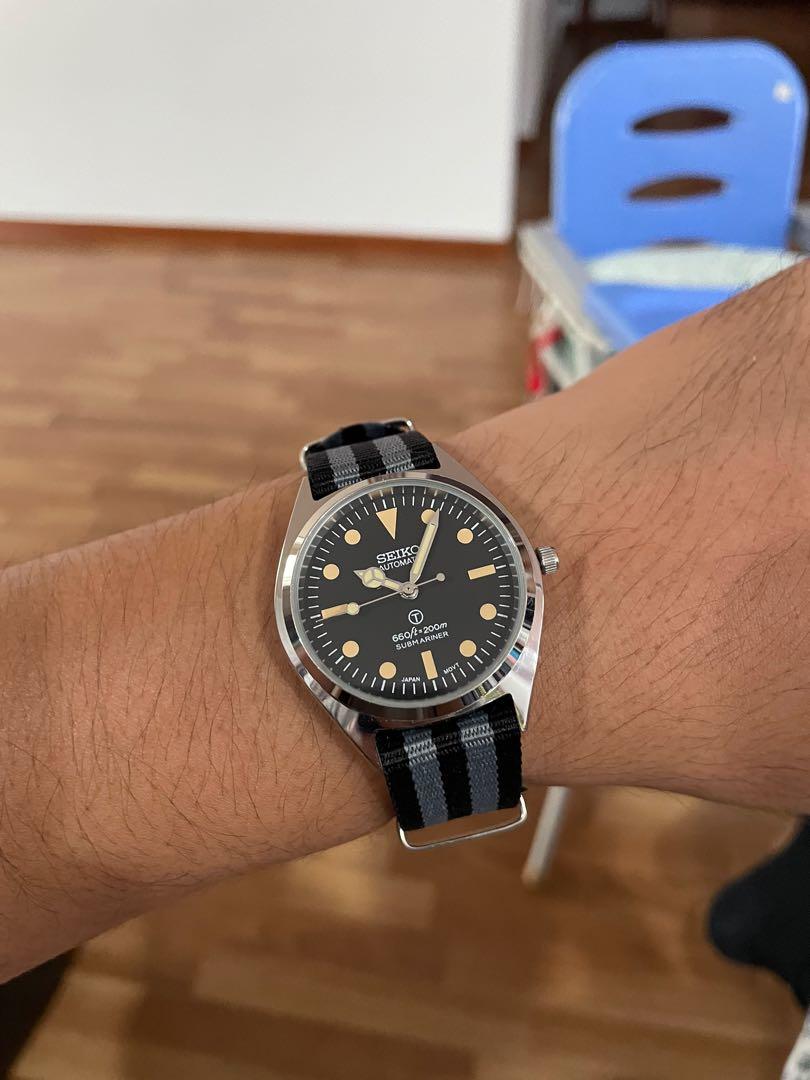 Seiko 'explorer' mod 36mm, Men's 