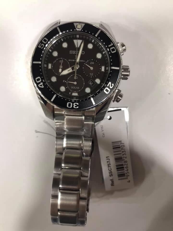 Seiko Solar Sumo Chronograph SSC757 SSC757J SSC757J1, Men's Fashion,  Watches \u0026 Accessories, Watches on Carousell