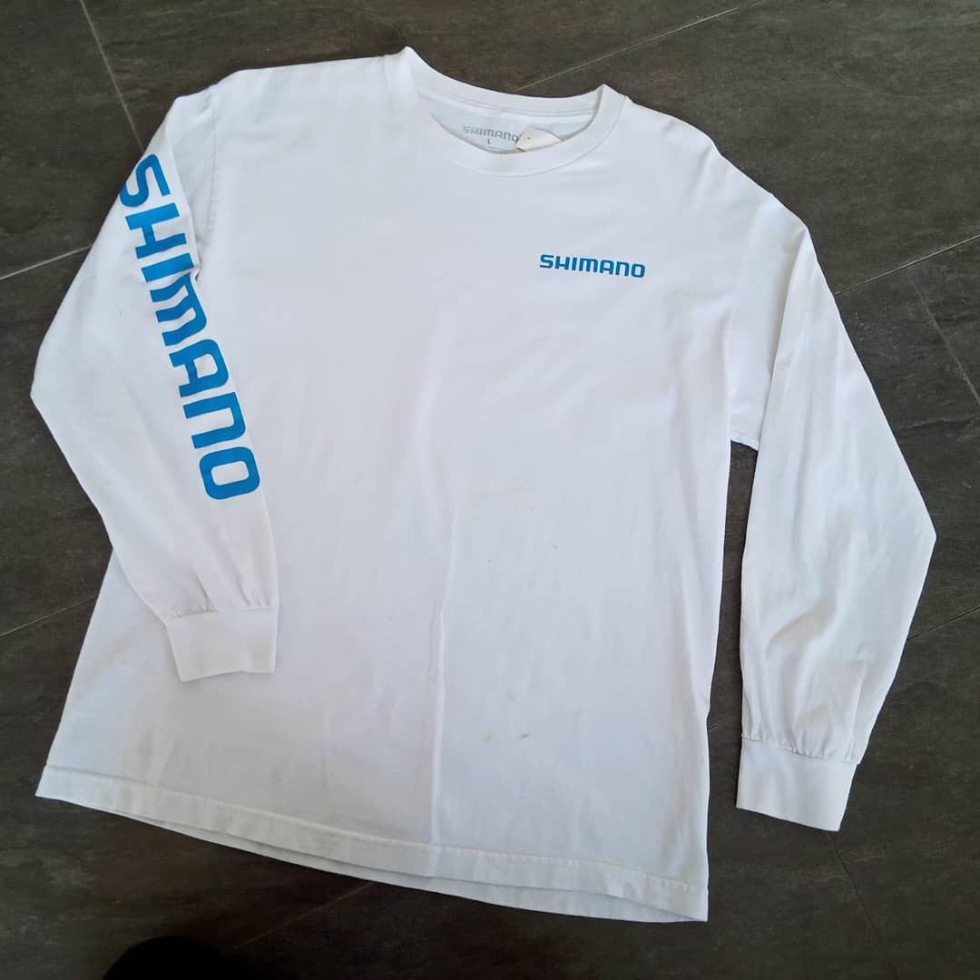 SHIMANO brand long sleeve t-shirt, Men's Fashion, Tops & Sets, Tshirts &  Polo Shirts on Carousell
