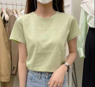 清新純棉圓領薄Tee 淡綠 3件#STUDIODOE
#三月連線同款商品
#現貨全新 免運  下單即寄出 原價880