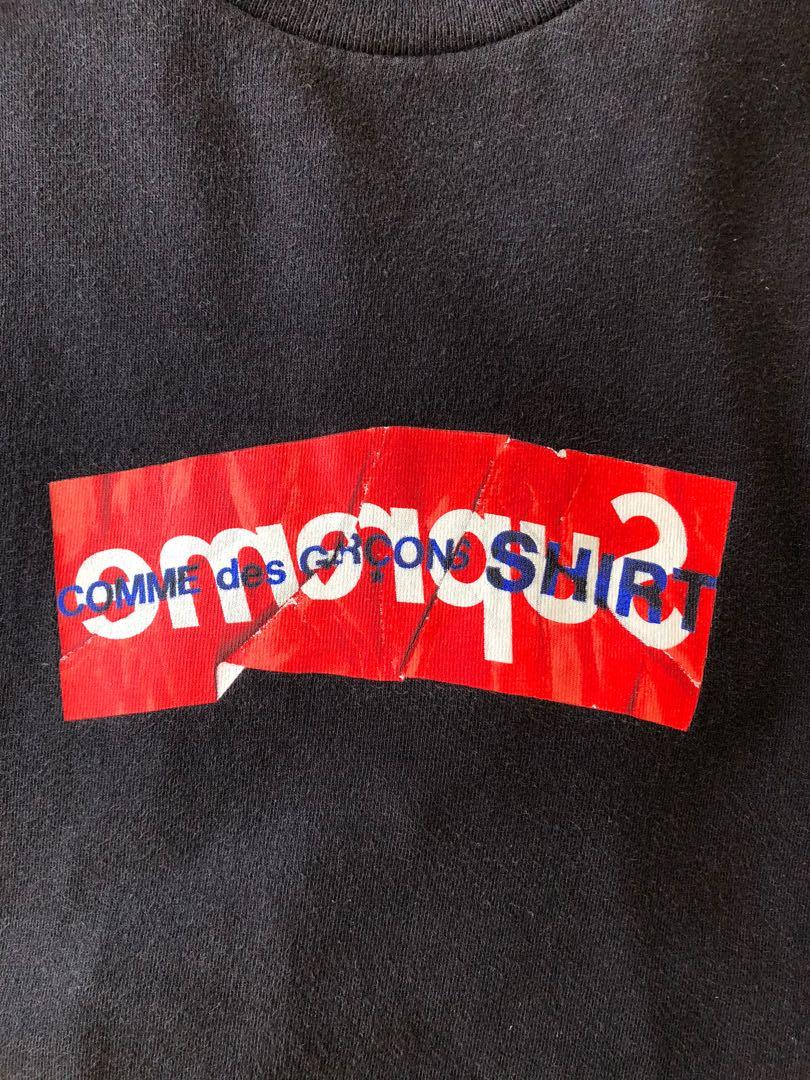 Supreme crumpled box logo top