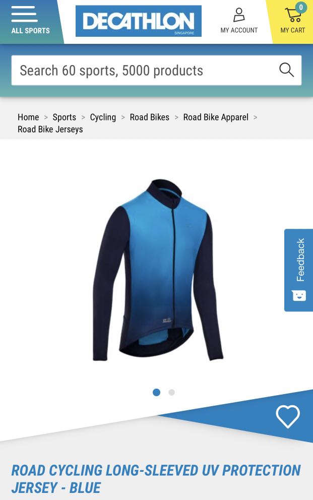 decathlon long sleeve cycling jersey