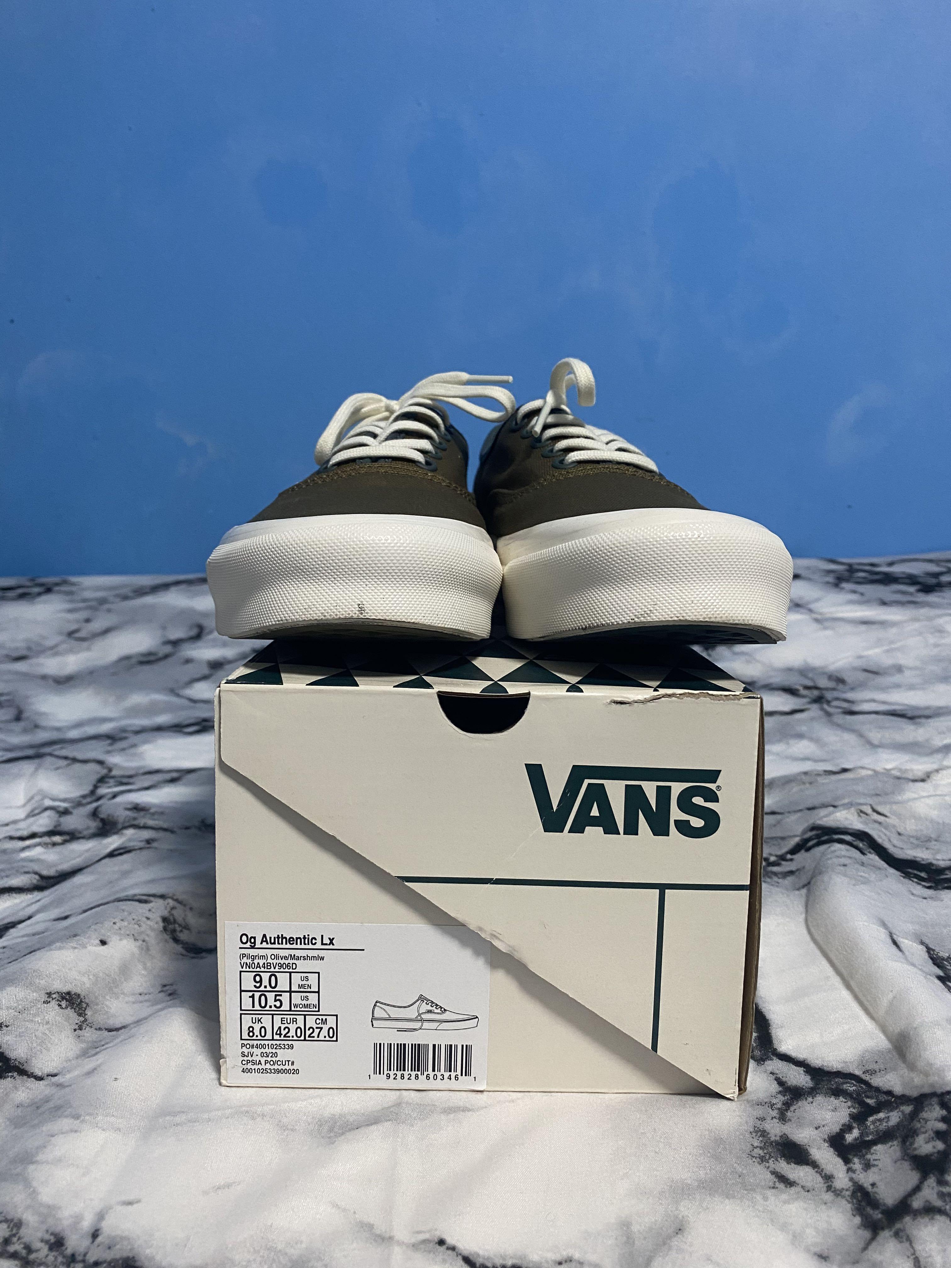VANS x PILGRIM SURF SUPPLY AUTHENTIC LX OLIVE MARSHMALLOW Men s Fashion Footwear Dress Shoes on Carousell