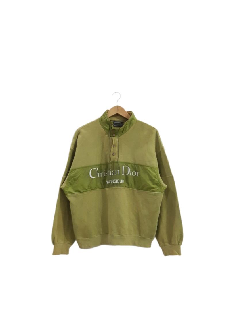 Vintage Christian Dior Monsieur Sweatshirt, Fesyen Pria, Pakaian , Baju  Luaran di Carousell