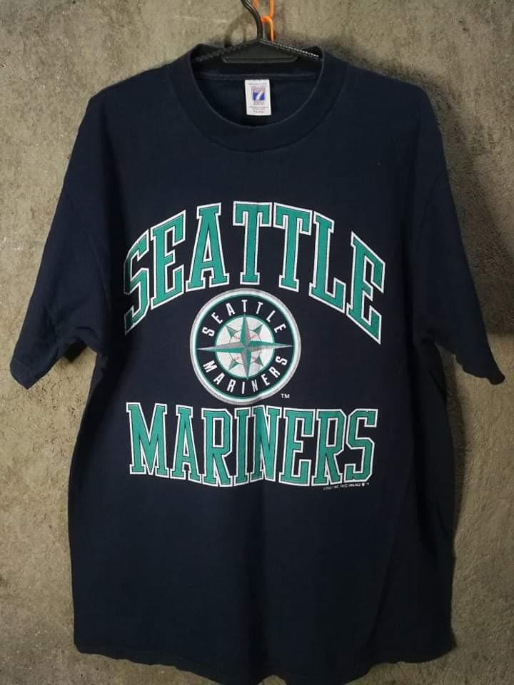 Seattle Mariners Star Logo Vintage Scrum T-Shirt, Small