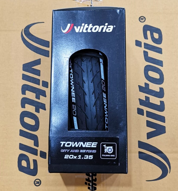 Vittoria Townee Folding Tire - 20x1.50 (40-406) Black Bicycle Tire For City & Urban Riding
