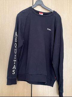 Wtaps Aequitas Veritas Black Crewneck Size M