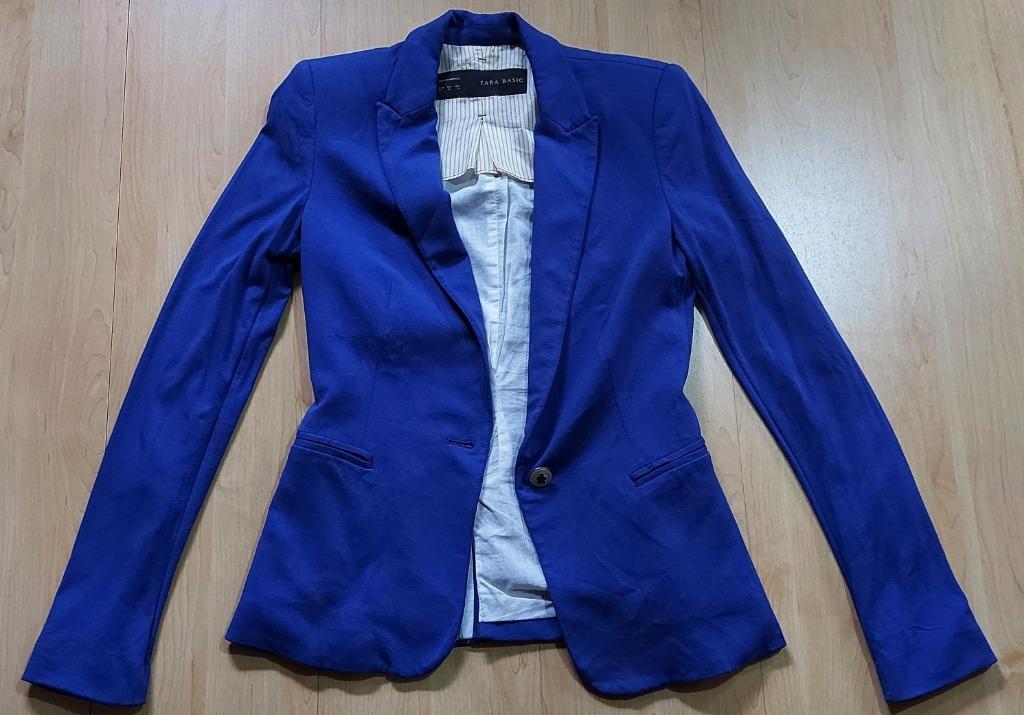 Zara blue jacket womens deals