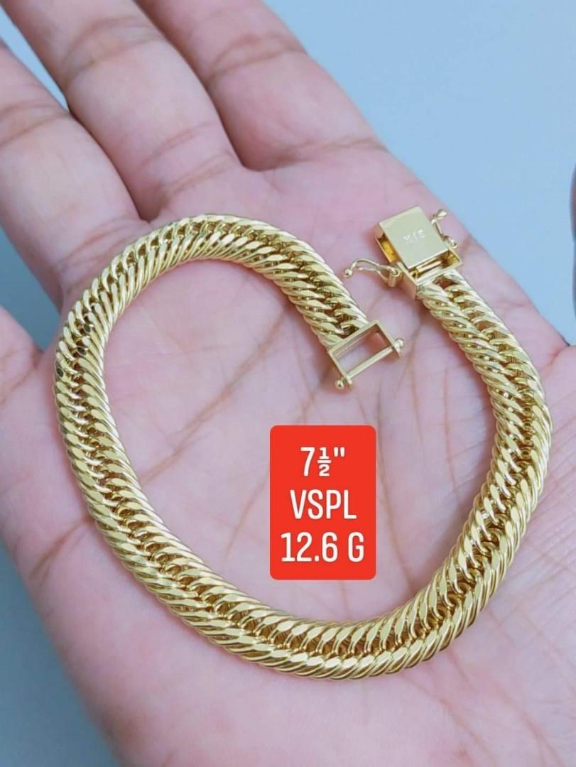 18k JAPAN GOLD BRACELET Men s Fashion Watches Accessories