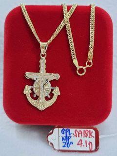 18k Saudi Gold necklace For MEN