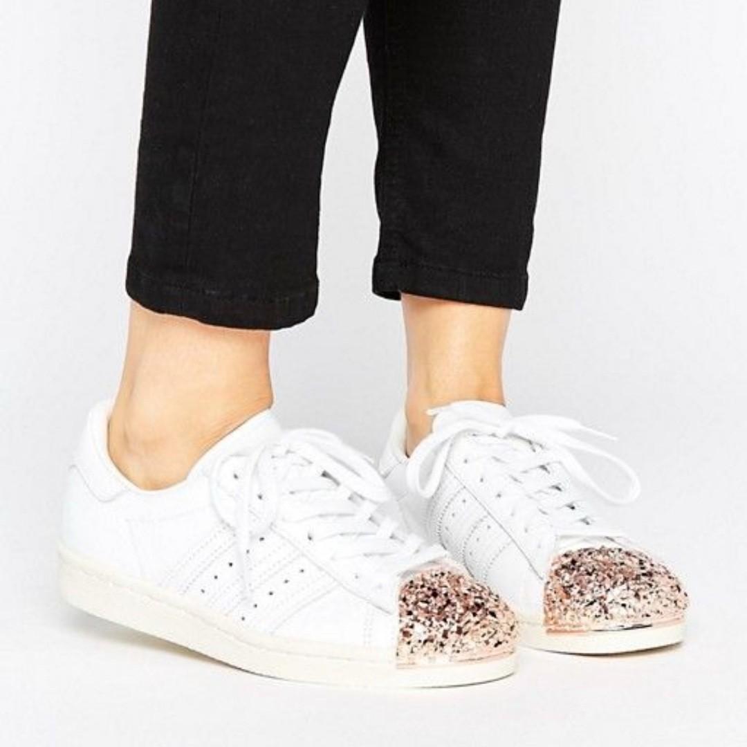superstar metallic toe cap