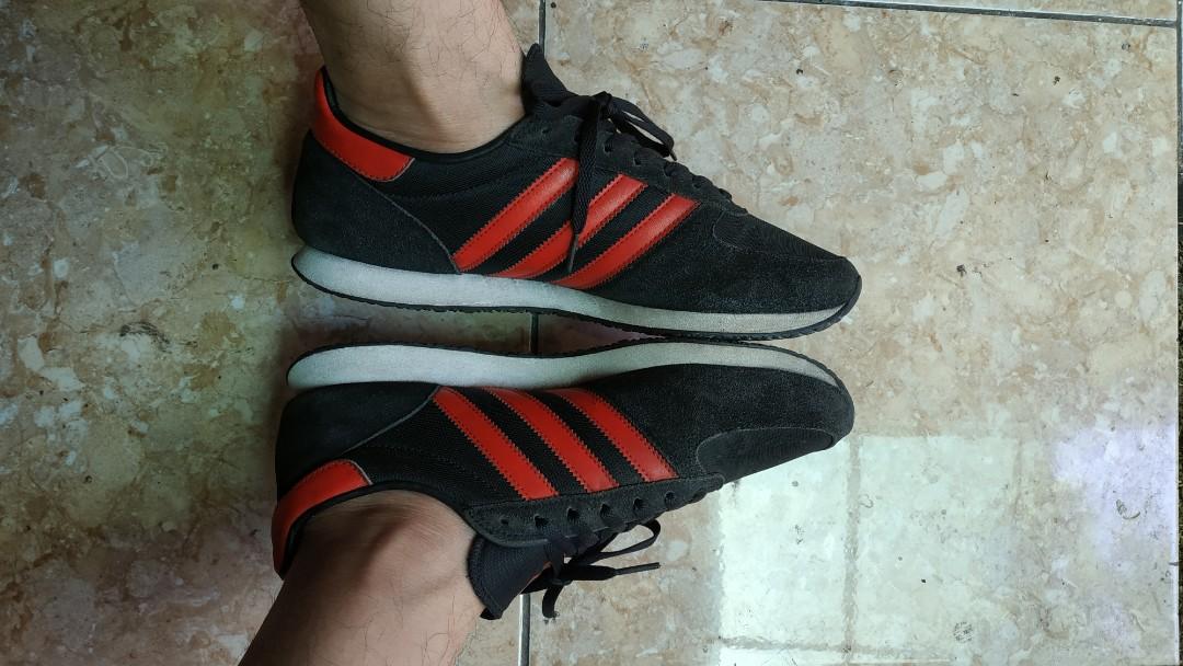 Adidas ZX Racer Red Black Fesyen Pria Sepatu Sneakers di Carousell