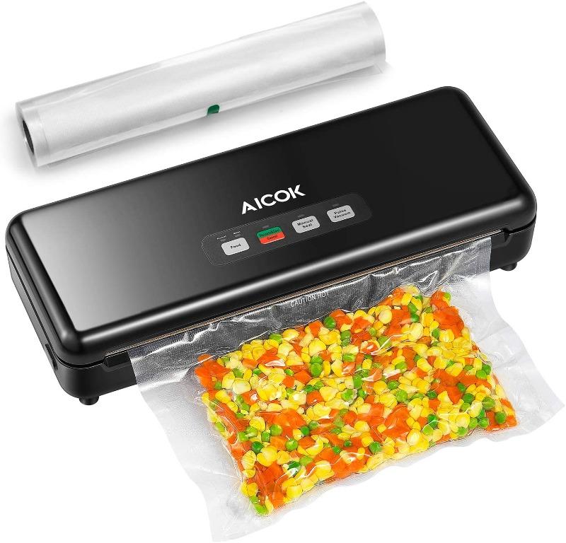 Aicok Vacuum Sealer, 3 in 1 Automatic & Manual Food Sealer,