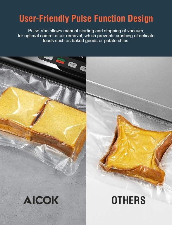 Aicok Vacuum Sealer, 3 in 1 Automatic & Manual Food Sealer,