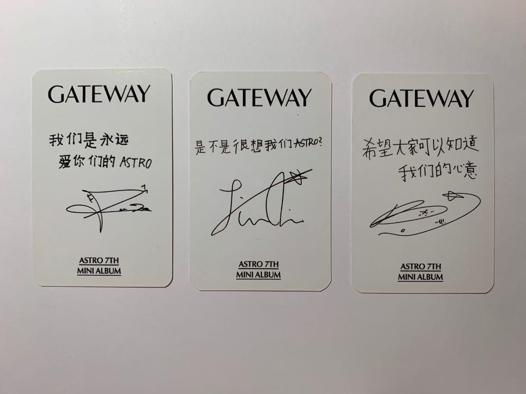 ASTRO GATEWAY 一直娛限定中文特典小卡, 興趣及遊戲, 收藏品及紀念品 