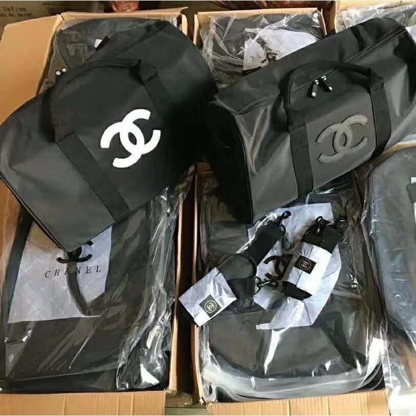 CHANEL, Bags, Authentic Chanel Vip Gift Gym Duffle Bag