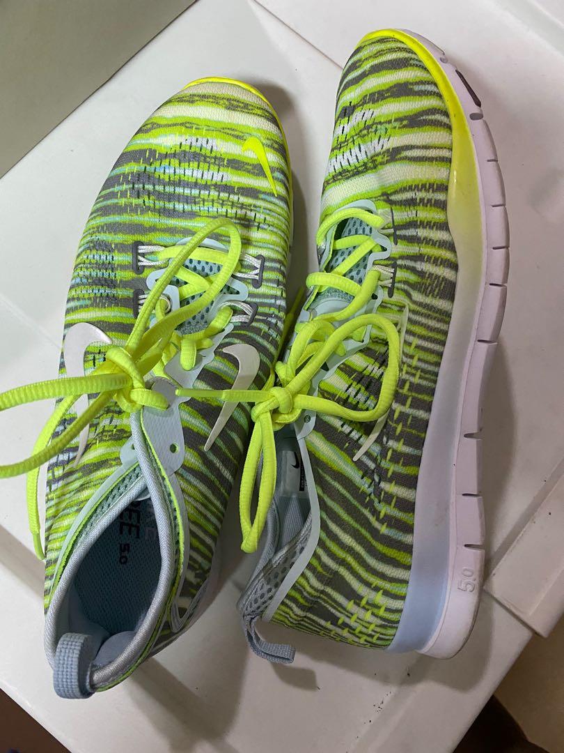 nike free 5.0 neon yellow