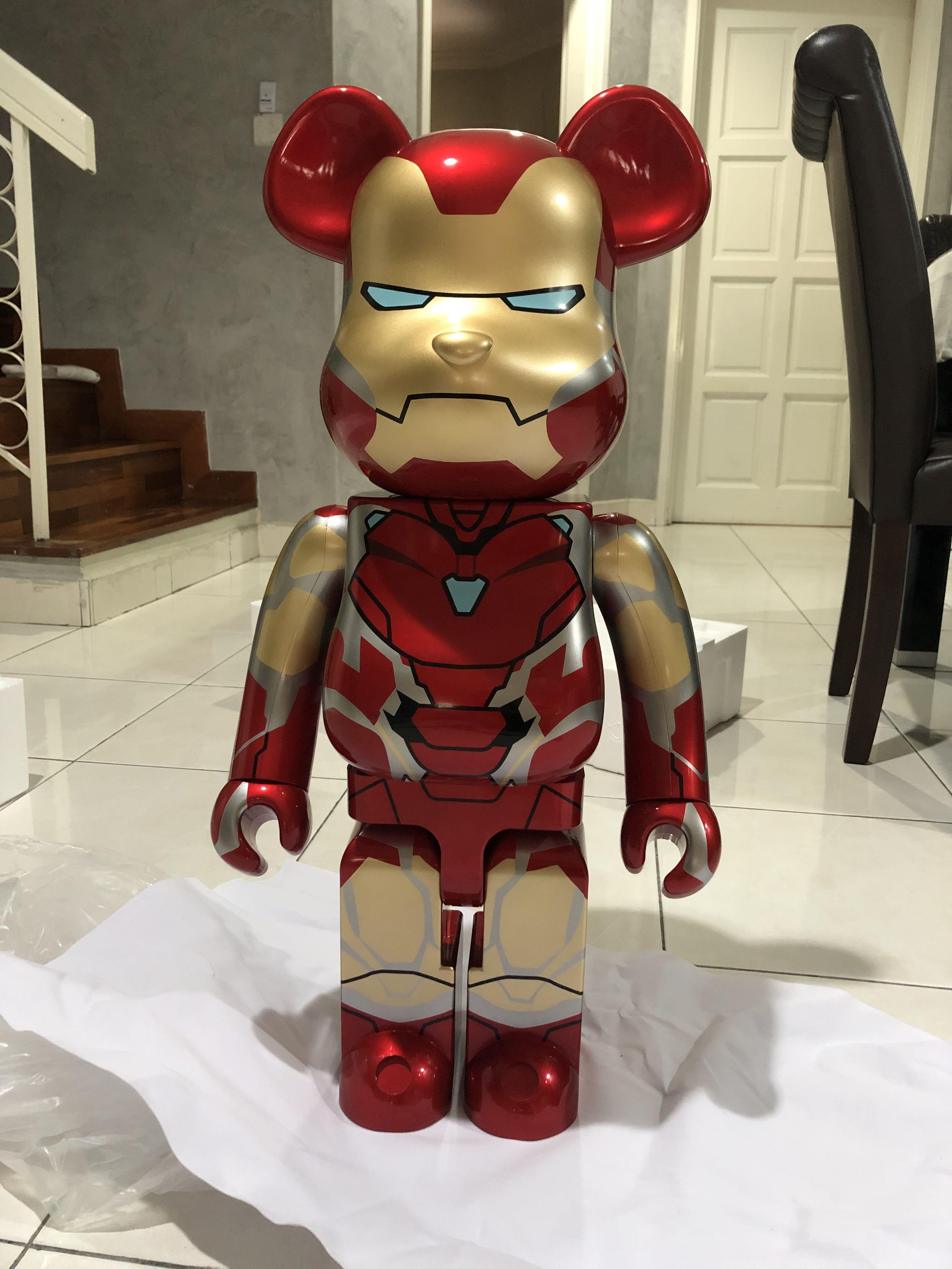 Bearbrick 1000% iron man mark85, Hobbies & Toys, Collectibles 