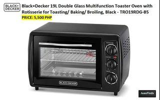 💯BLACK+DECKER™ 19L OVEN TOASTER + ROTISSERIE WITH  THERMOSTAT CONTROLLED - (WHILE STOCKS LAST)