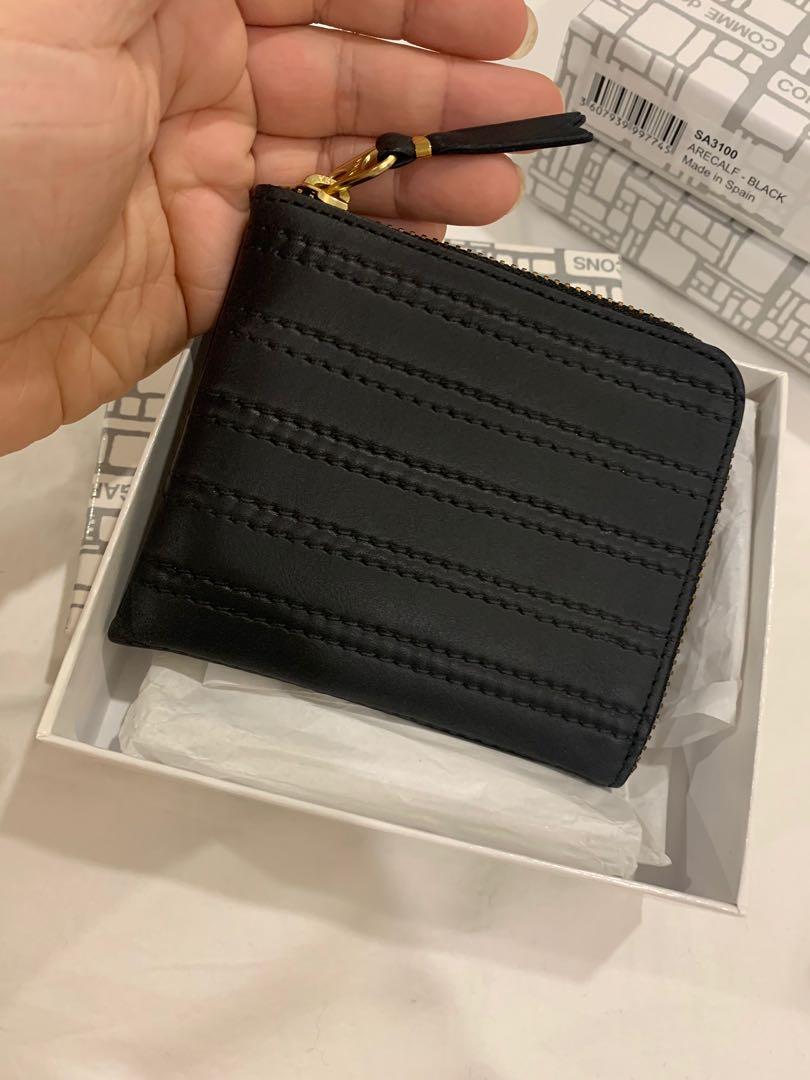 Comme des garcons embossed stitch wallet store