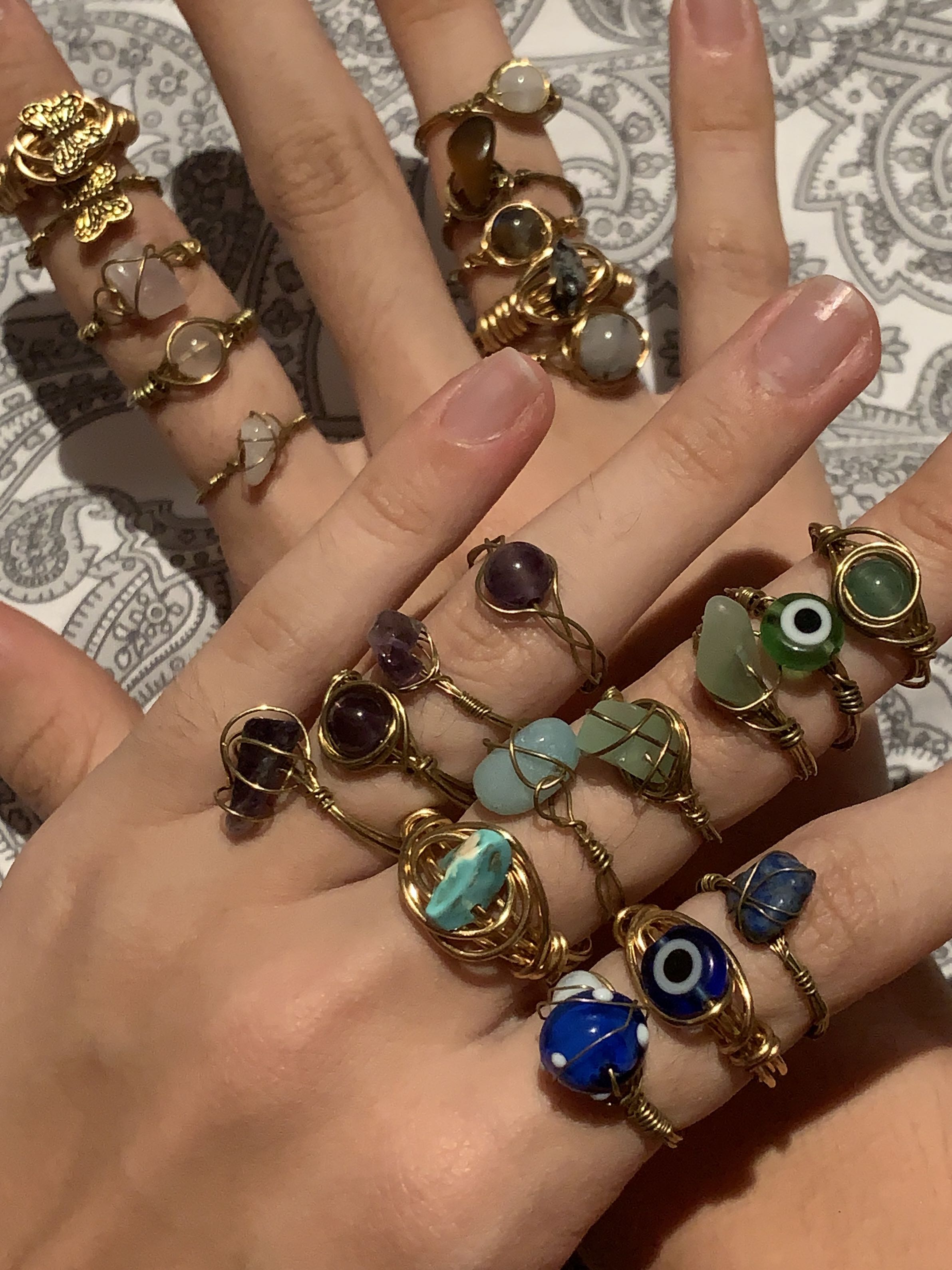 custom wire rings, Women's Fashion, Jewelry & Organisers, Rings on ...