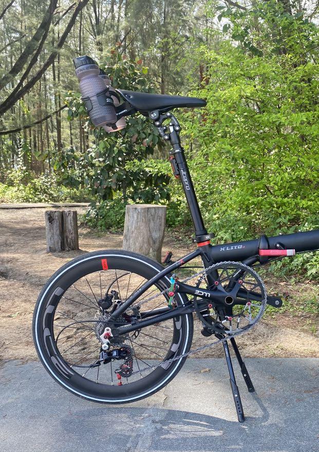 Customised Suntour NCX Suspension Seatpost for foldie foldable bicycle
