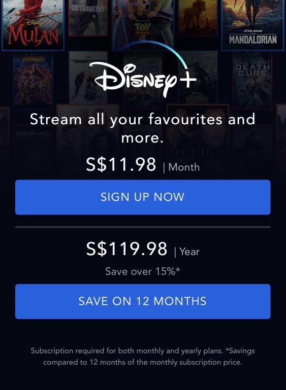 Disney+ Shared Account 1 Year, TV & Home Appliances, TV & Entertainment ...