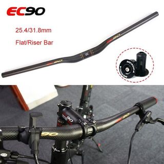 3K Carbon Fiber Riser Bar Mountain Bike Handlebars 25.4/31.8mm 420-740mm  Gloss