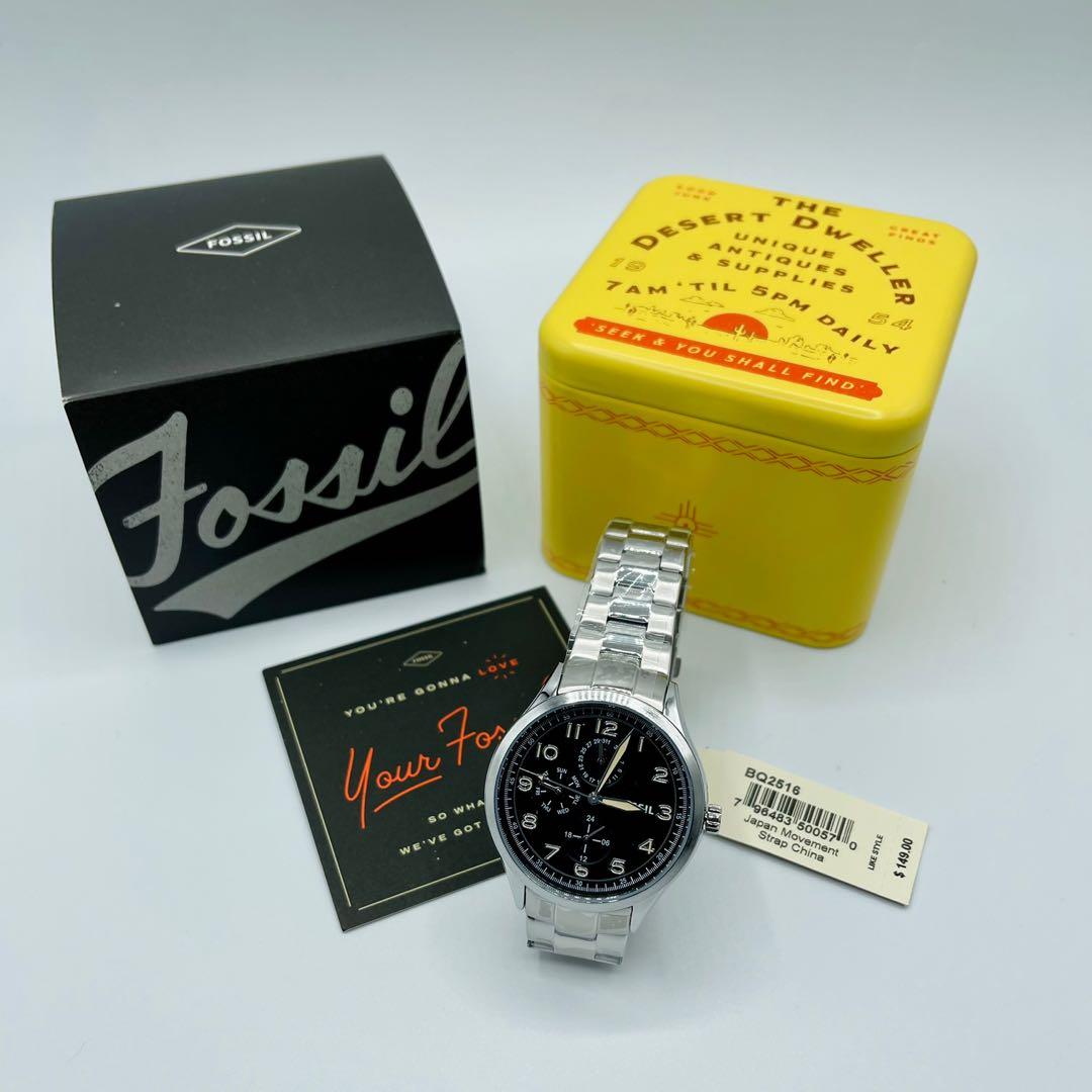 wylie multifunction stainless steel watch