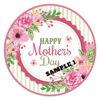 Edible Icing Print for cakes and cupcakes / Happy Mother's Day