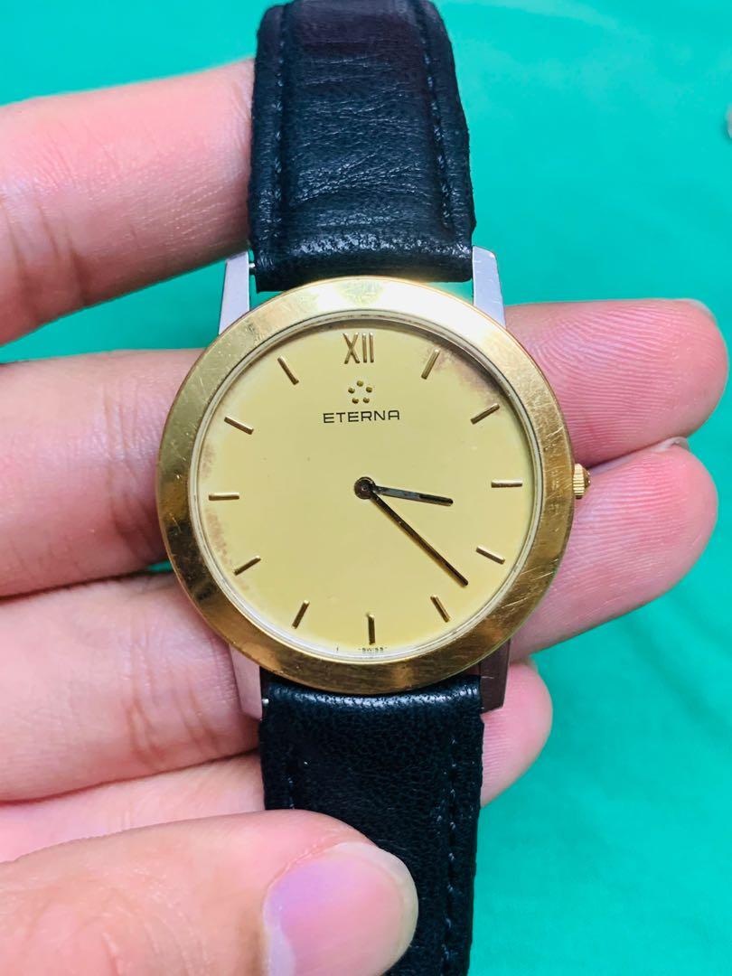 ETERNA 18k Gold Bezel 34mm Watch REF. 3000.47