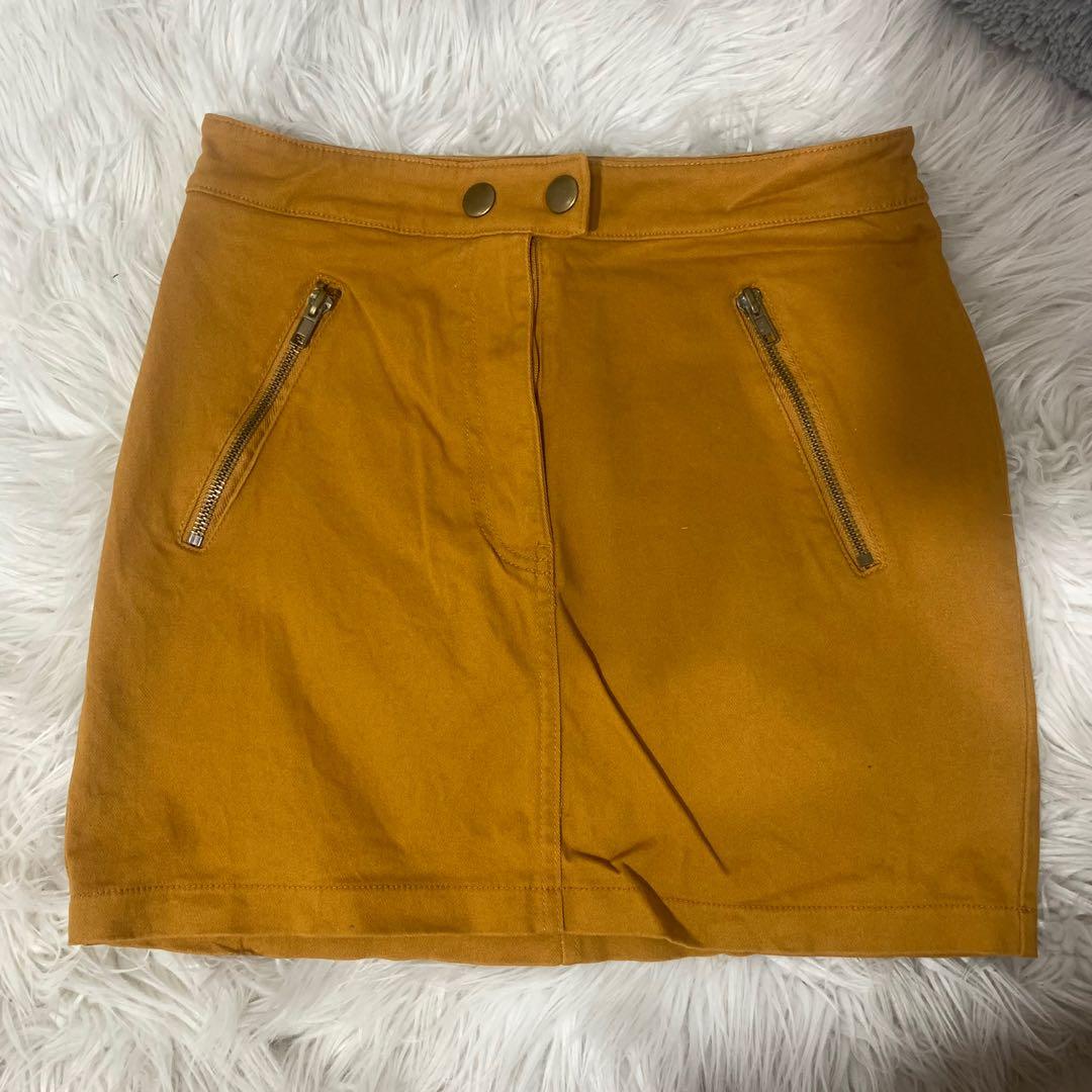 Mustard skirt hot sale forever 21