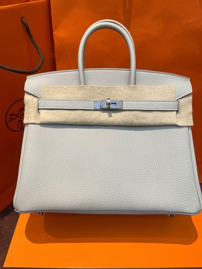 Hermes Birkin 25 Togo 7G Ciel GHW Stamp Y