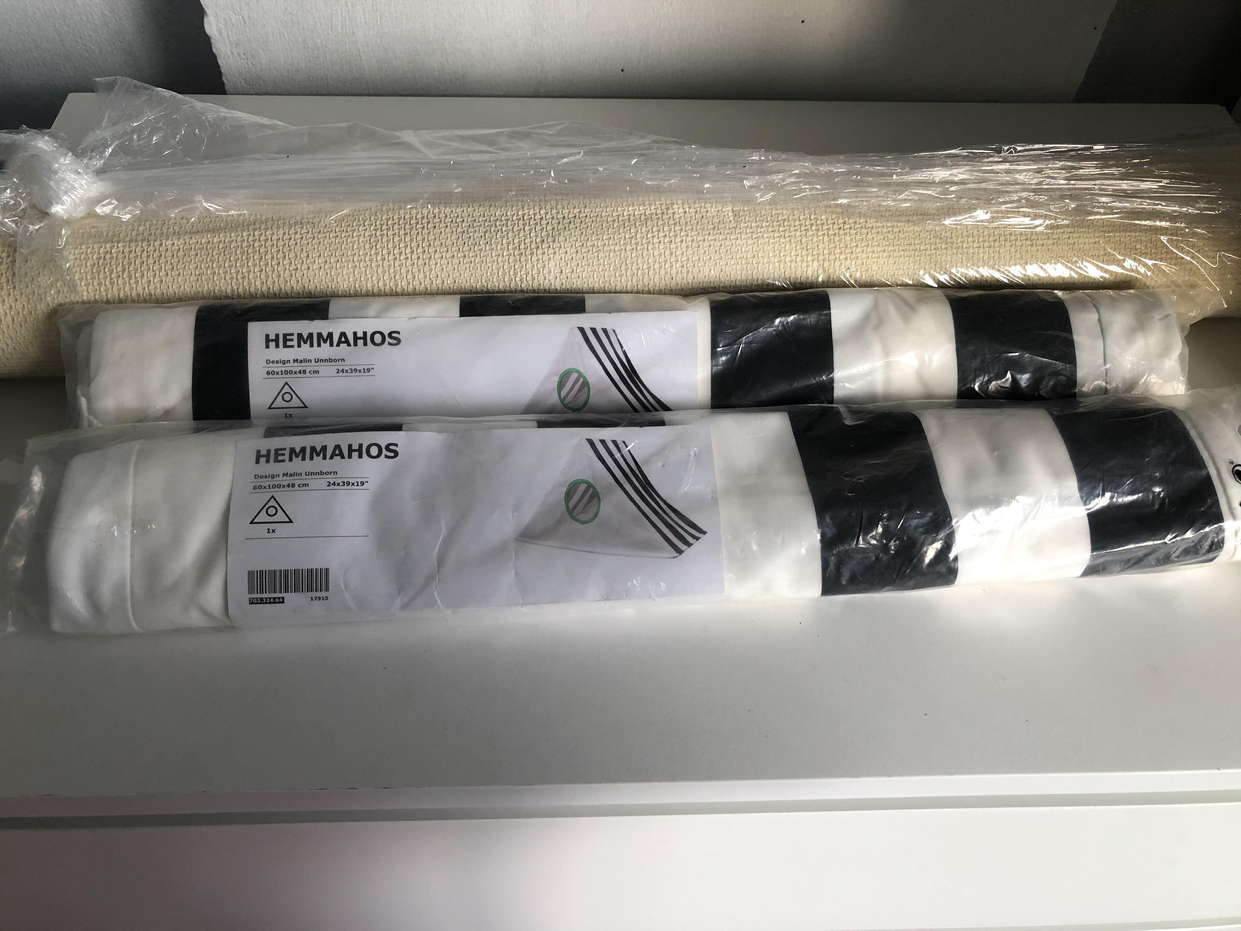 Ikea Hemmahos Children Bed Canopy Black and White