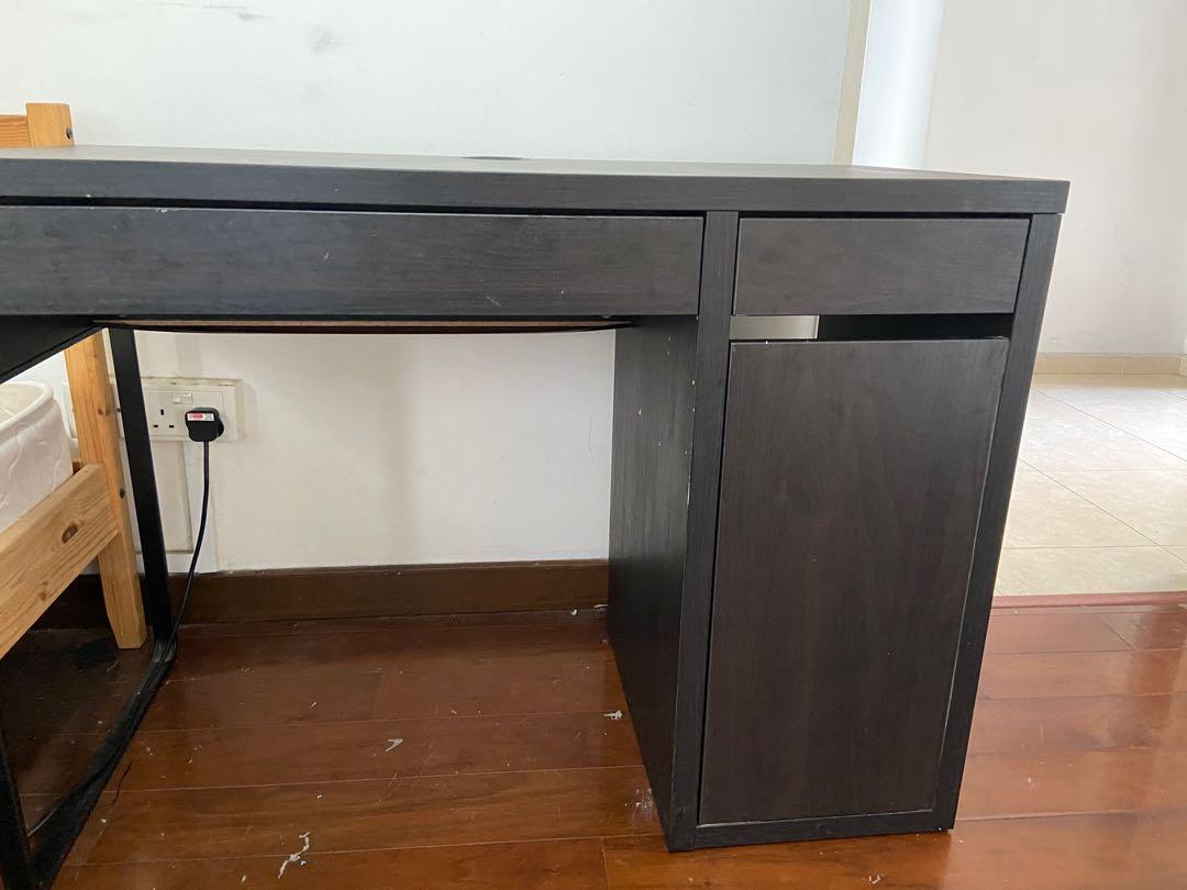 IKEA Micke Desk on the right, Furniture & Home Living