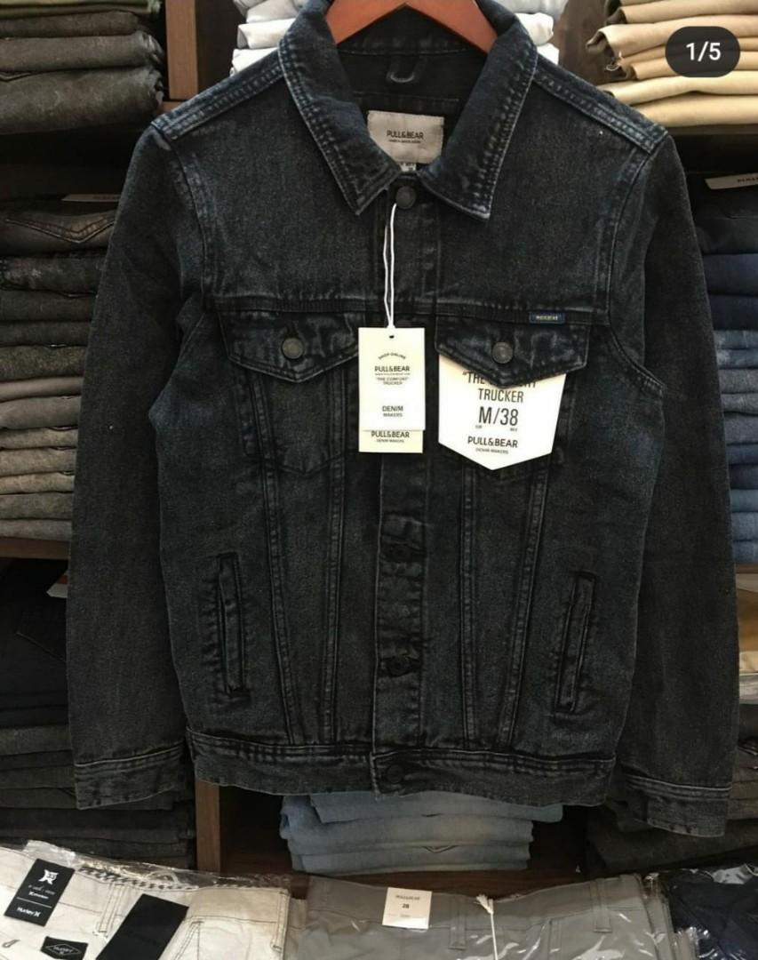 jaket denim pull and bear
