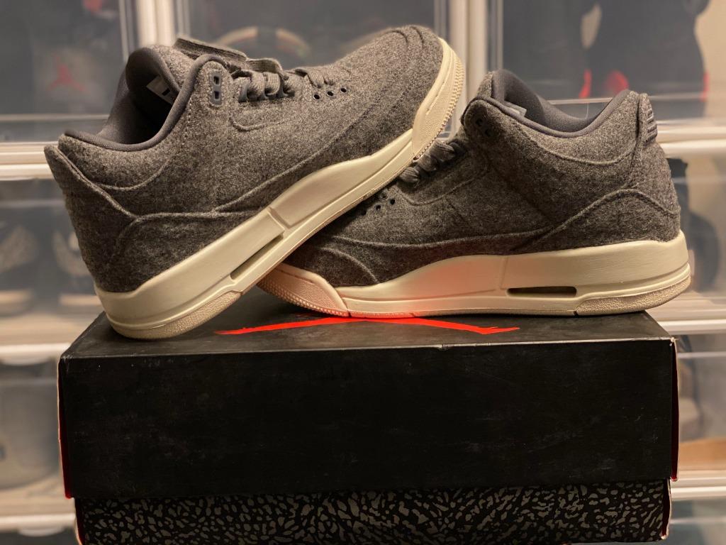 Authentic Original Jordan 3 Retro Wool with Box Size 8.5 (Category: Sneakers) located in Antipolo. Submitted by drfernandez (Listing ID 1083036390, Image 1). Description: Extremely clean and stored properly. Authentic and guaranteed original. Bought in USA. This comes from a smoke-free and clean home. Please look into my other listings for other items that you might just need. I also have other bags, shoes, purses, wallets and kids’ clothing and 