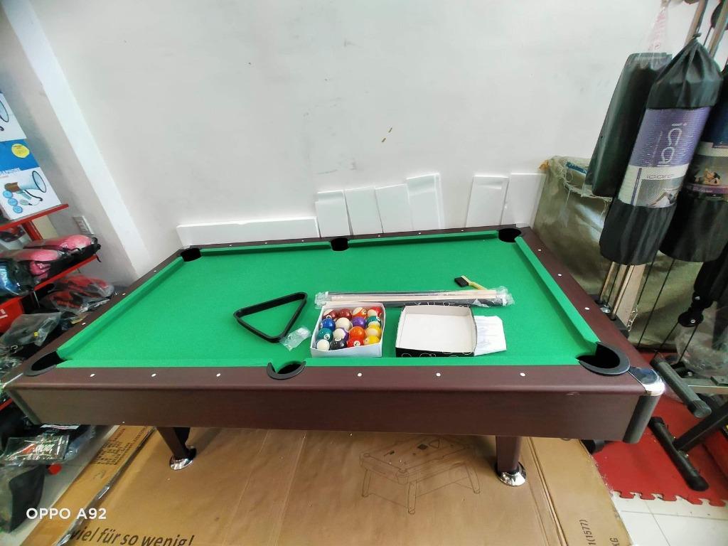 Junior Billiard Table (Category: Billiards and Bowling) located in Manila. Submitted by ariesmediamusicsports (Listing ID 1082911702, Image 1). Description: Billiard Table Measurement: 226x129x23.5cm N.W : 84 kgs G.W : 94 kgs Mode of payment : COD Pm for inquiries.