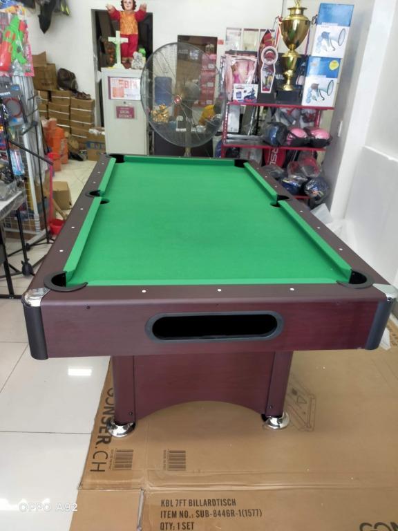 Junior Billiard Table (Category: Billiards and Bowling) located in Manila. Submitted by ariesmediamusicsports (Listing ID 1082911702, Image 2). Description: Billiard Table Measurement: 226x129x23.5cm N.W : 84 kgs G.W : 94 kgs Mode of payment : COD Pm for inquiries.