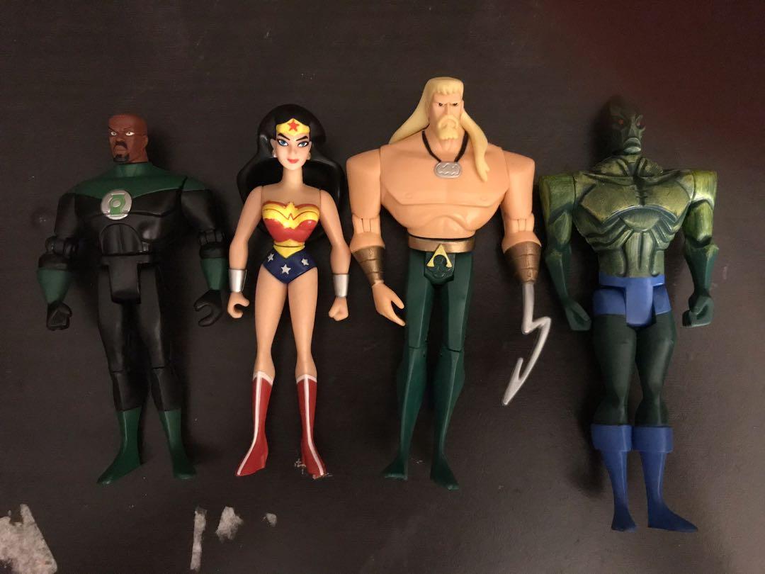 JUSTICE LEAGUE UNLIMITED SET OF 8 MAIN CHARACTERS 4 inch JLU DC UNIVERSE MULTIVERSE ANIMATED